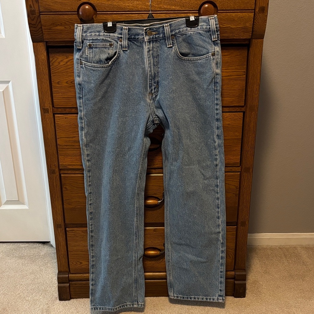 Carhartt Relaxed Straight Blue Jeans Men’s Size 36 x 32